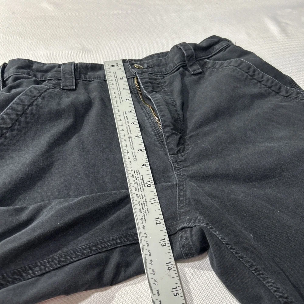 Carhartt B151 BLK Work Pants 34x32 Loose Fit Black Utility Cargo Cotton Mens